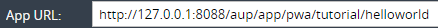 3. App URL