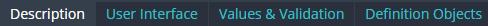 11. Available Sub TABs