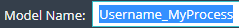 1. Enter Model Name
