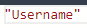 2. Enter your "Username"