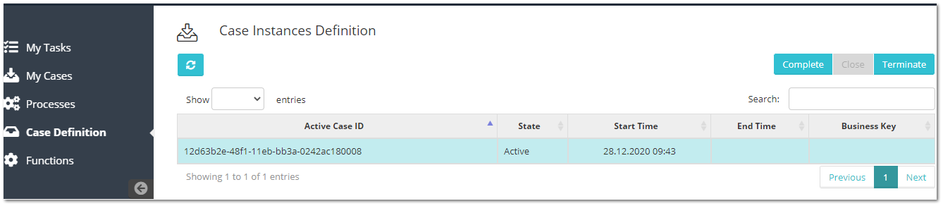 CMMN Basic Training - xAPPnow Low Code Platform