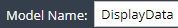 1. Enter Model Name