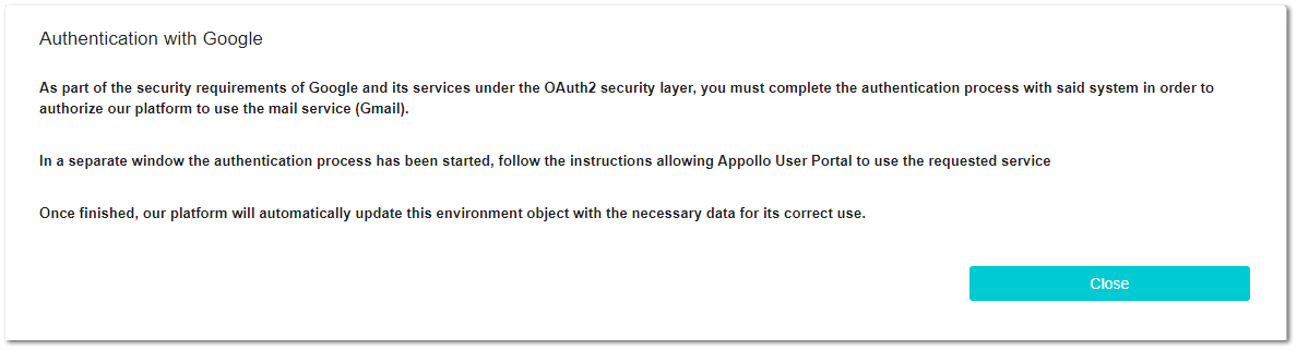 User Portal Domain Administration - Ext. System Email