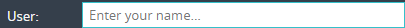 1. Enter user name