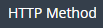 1. Click HTTP Method