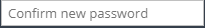 3. Confirm new password