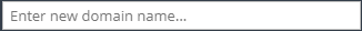 2. Enter new domain name