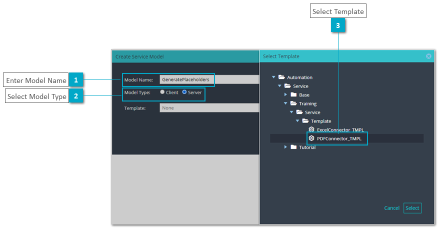 Training Backend Service Model - PDF Generate only Placeholders