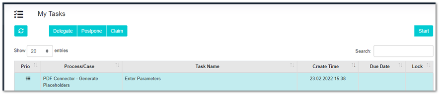 Training Backend Service Model - PDF Generate only Placeholders