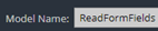 1. Enter Model Name