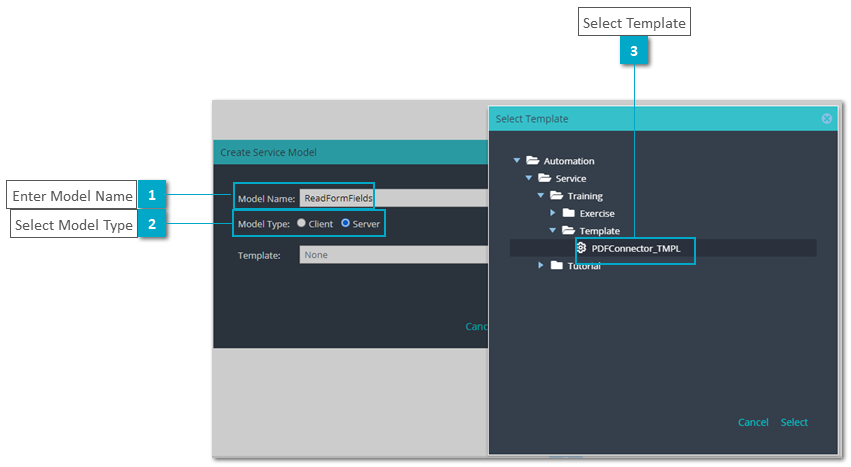 Training Backend Service Model - PDF Read Form Fields