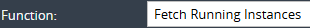2. Select "Fetch Running Instances"
