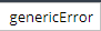 1. Configure Error Object