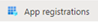 1. Select App registrations