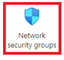 1. Click on network security group