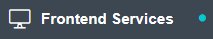 1. Select "Frontend Services"