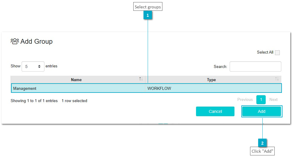 Training Manage "My Apps"