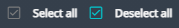 2. Select or Deselect languages