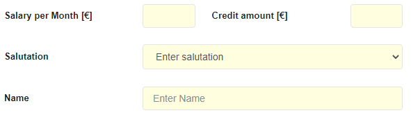 1. Fill Required Data