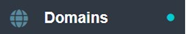 2. Select "Domains"