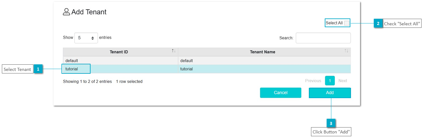 Training User Portal Manage Project
