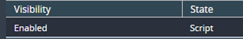 2. Select "Enabled" and State "Script"