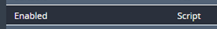 2. Select "Enabled" and State "Script"