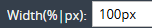 1. Configure Element Width