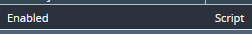 2. Select "Enabled" and State "Script"