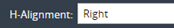 1. Configure Value H-Alignment