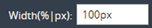 1. Configure Element Width