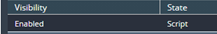 2. Select "Enabled" and State "Script"
