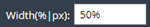 1. Configure Element Width