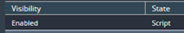 2. Select "Enabled" and State "Script"