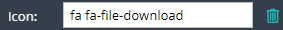 1. Specify Icon