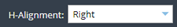 2. Configure H-Alignment