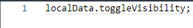 3. Enter Visibility Script