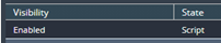 2. Select "Enabled" and State "Script"