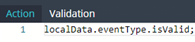 3. Enter Action & Validation Script