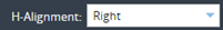 1. Configure Value H-Alignment