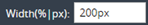 1. Configure Element Width