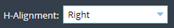 1. Configure Value H-Alignment
