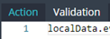 3. Enter Action & Validation Script