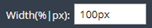1. Configure Element Width