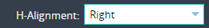 3. Configure Value H-Alignment