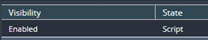 2. Select "Enabled" and State "Script"