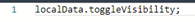 3. Enter Visibility Script