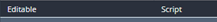 2. Select "Editable" and State "Script"