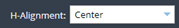 2. Configure H-Alignment