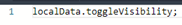 3. Enter Visibility Script